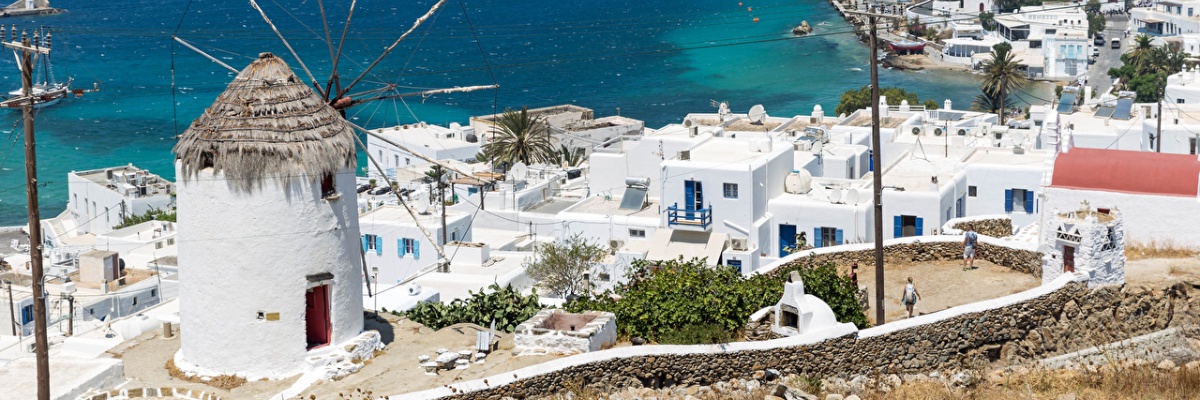 Yunanistan adası Mikonosa feribot ile seyahat